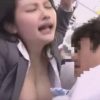 電車に乗っていたら巨乳のOLがいたからハメたった