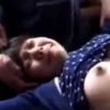バスの後部座席で静かにレイプされ続けている日常風景…
