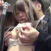 満員バスでOLに勃起チ●ポを見せつけてハメてくる痴漢！