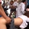 バス内でスケベな男たちに襲われて中出しされてしまう女子校生